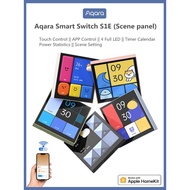 2023 Aqara Smart Switch S1E Touch Control 4" Full LED Timer Calendar Power Statistics Scene Setting 
