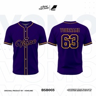 Full Printing Baseball Jersey Costume Name/Number/Logo PREMIUM - Vomo Industry BSB008