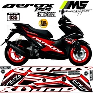 Decal Sticker Striping Variations Aerox Old Aerox 155 Old 2016-2019 Aerox 155 Old |Semi Fullbody Aer