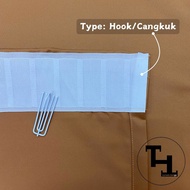 thefactorycurtain - Iris Hook/Eyelet Blackout Curtain - Code 8 (170cm-400cm)