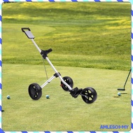 [AmlesoaeMY] Push Pull Golf Cart Foldable with Scoreboard Caddy Cart Lightweight Golfing Cart Golf B