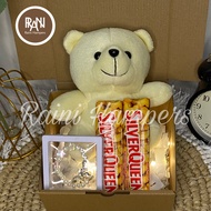 Gift Box Lampu Aesthetic dan Coklat - Hadiah Ulang Tahun Coklat - Kado Valentine - Kado Untuk Cewek
