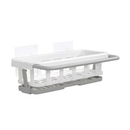 Kitchen Sink Organizer Sponge Rack Punch-free Sponge Sink Holder Wall Mounted Soap Rack Sink Tray