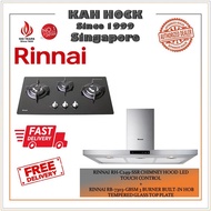 RINNAI RH-C249-SSR CHIMNEY HOOD+RINNAI RB-7303-GBSM 3 BURNER BUILT-IN HOB BUNDLE