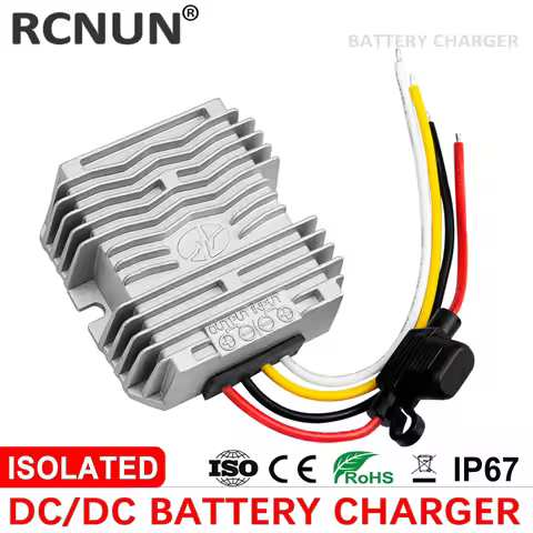 RCNUN 36-90V 48V 60V 72V to 14.6V 29.2V Isolated BUCK DC DC Charger 12V 24V Lithium Battery Chargers