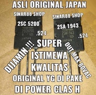 LOT524 LOT 524 1943 5200 TR TRANSISTOR SUPER ISTIMEWAH KWALITAS TOSHIBA 2SA1943 2SC5200 SA 1943 SC 5