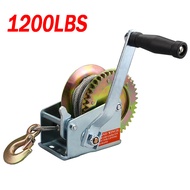 800LBS/1200LBS Mesin Derak Manual Tangan Hand Winch Manual Boat Winch Caravan Panjang Tali Laut Mena