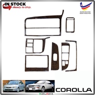 [WALNUT WOOD] Toyota Corolla AE101 AE111 Old Dashboard Panel Radio Kit Sticker Epoxy Cover Garnish T