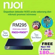 New Njoi Decoder siap setting & activate(FREE 20 topup) (Tidak termasuk Piring)
