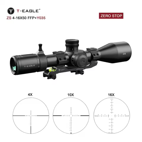 T-EAGLE ZS 4-16x50 FFP Tactical Scope With Zero Stop Riflescope For Hunting 1/10 MRAD Lunetas FFP Ai
