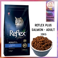 [REFLEX][15KG] Makanan Kucing REFLEX PLUS SALMON| REFLEX SALMON| kucing gemok | Cat Food| Cat Kibble