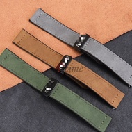 20mm 22mm Genuine Leather Band Magnetic Strap for SPB045J1 Bracelet for No. 5 SKX007 SKX009 SRP777J1