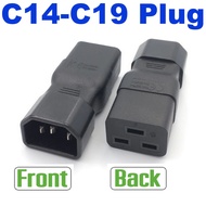 Adapter Converts AC Universal IEC320 C14 to C19 Convert Connector UPS PDU Male Female US power plug.