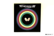 【圓融文具小妹】日本 BUTTERFLY 蝴蝶牌 TENERGY 80 桌球 面膠 平面膠皮 05930 紅/黑 單片