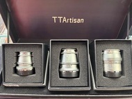 虎年鈦版套裝 Ttartisan 2022 Tiger Titanium set for Fuji X mount 17mm f1.4 , 35mm f1.4 , 50mm f1.2 / 17 35 