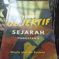 1000 Objektif Sejarah Tingkatan 5 (used)