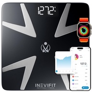 INEVIFIT SMART BODY FAT SCALE, Highly Accurate Bluetooth Digital Bathroom Body Composition Analyzer,