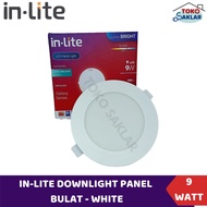 (1 YEAR WARRANTY) INLITE Downlight Led Panel 9 Watt ROUND 9w