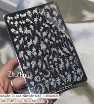 Khuôn in gấm MR NAIL hàng chính hãng mẫu in sắc nét dễ dàng sử dụng