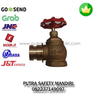 HYDRANT VALVE ANGLE LANDING KUNINGAN MACHINO 2.5 INCH LOKAL MURAH JKT