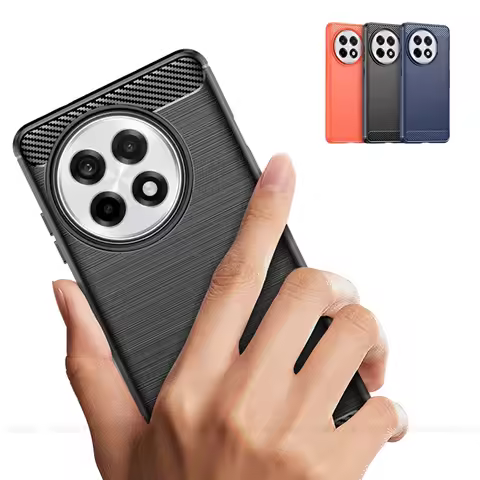 For OnePlus 13R Case Cover For Oneplus 13R Capas New Shockproof Phone Protective Bumper Carbon Fiber