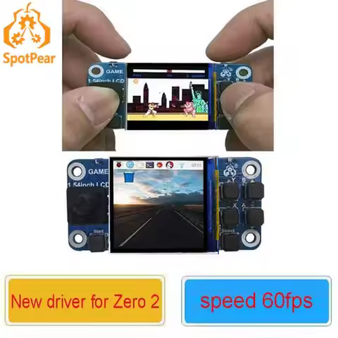 Raspberry Pi Game Zero 2W 1.54inch Game LCD screen Display also for 2W/PI4B / 2B / 3B+