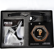 [Philter Signature Bundle] Senar Gitar Akustik Philter String Capo Gitar Pickholder 3 In 1 String Wi