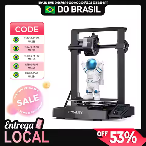 【Do Brasil】Creality 3D Ender 3 V3 SE 3D Printer 250mm/s CR Touch Auto Leveling FDM 3D Printer Direct