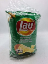 เลย์ รสโนริสาหร่าย 50 กรัม x 6ซอง ขนมเลย์ Lay chips Nori seafood flavor