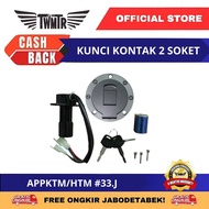 TWMTR 33J - 2-Socket Ignition Key - 2-Cable Pangkon Ignition Key - 3-Wheeled Motorcycle Spare Parts 
