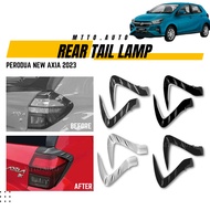 MTTO Perodua New Axia 2023 Exterior Car Rear Tail Lamp Cover Accessories Multiple Choice