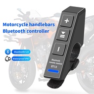 ZHANTONG 1PC V5.0 Wireless Bluetooth Button Remote Controller Waterproof for Smart Phone Car Motorcycle Helmet Headset Handlebar Earphone