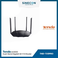 Tenda เทนด้า รุ่น TX9PRO เร้าเตอร์ AX3000 Dual-band Gigabit Wi-Fi 6 Router