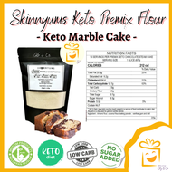 Skinnyums Keto Premix Flour I Tepung Bread Bun Almond Wrap Waffle Brownies Butter Pandan Marble Choc