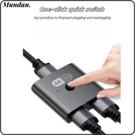 MUNDAN HDMI Switch, 4K@120HZ High-definition HDMI Splitter, Professional Two-In One-Out Bidirectiona