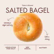 【B6F1 ❗️ 】Salted Bagel - Himalayan Pink Salt & Buttery flavour  savoury bread lover