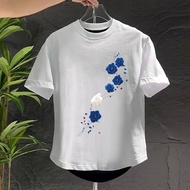 200g p17 Slim-fit Dark Green Black White Gray Plus Wine Pure Cotton Color Cod Dovetail Short Sleeve 