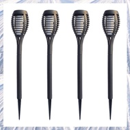 (NDPB) 4PCS Solar Torch Lights for Garden Decor 12 LED Solar Lights for Outside Waterproof Solar Lig