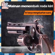 Pistol Mainan Jadul Dompis Doblis Peluru Petasan Bahan Full Metal Toy Gun - Hitam