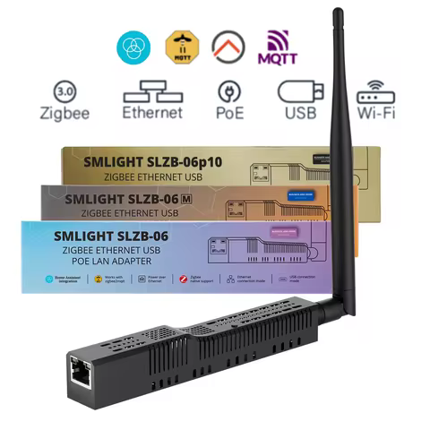 SMLIGHT SLZB-06/06M/06P7/06P10 Zigbee-to-Ethernet/WIFI/USB Gateway coordinator with PoE Work with Ho
