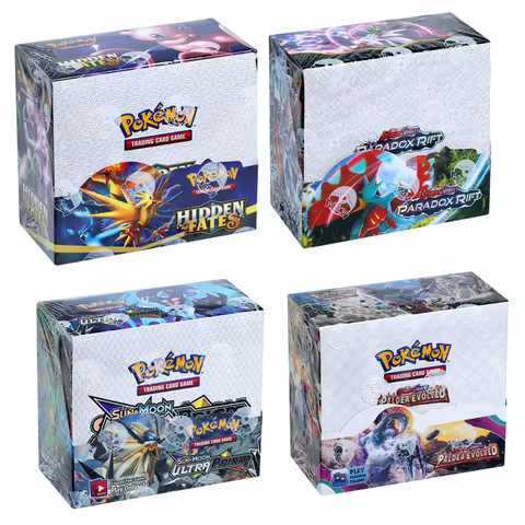 360 cards Pokemon Game Evolutions Hidden Fates Ultra Prism Paldea Evolved Paradox Rift English Boost