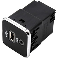 UOIENRT Compass USB AUX Charging Port Socket AUX/USB, Pengganti untuk Jeep Cherokee 2017-2021 Dodge 