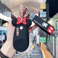 New Cute Cartoon Silicone Protective Key Cover For NIO ES6 ES8 EC6 ET7 Women
