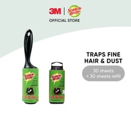 3M™ Scotch-Brite™ Lint Roller + Refill, Bundle Pack, 30 pcs/pack, 10 cm x 4.6 m, For removing lint &amp; fine hair