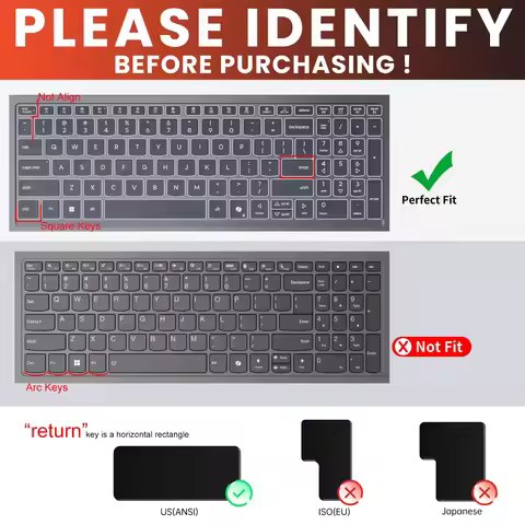 Silicone Laptop keyboard cover Skin for LENOVO IDEAPAD SLIM 5 16IRH10R Slim 3 16IRH10 16AHP10 Yoga 7