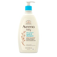 Aveno Baby Daily Moisture, Wash and Shampoo Naturel Oat Extract, 354ml