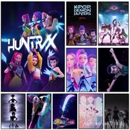 1PC movie k-kpop D-demon H-hunters poster canvas painting art waterproof printing painting coffee sh