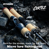 BEARKING RTBLUE CORTEZ Micro Lure Fishing Rod 163cm Ultralight Carbon Rod 2pcs 1-7g Spinning Baitcas