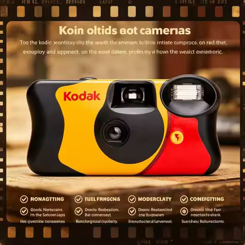 Kodak FunSaver Disposable Camera 27/39 Exposures Daylight 39 Exp No Flash Single Use 35mm ISO 800 Co
