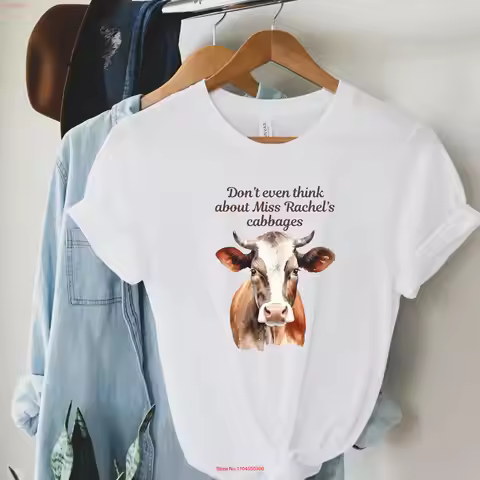 Anne of Green Gables T Shirt Dolly the Cow Miss Rachel's cabbages Shirley with an E gift long or sho